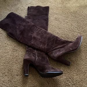 Ann Taylor loft brown suede LTK boots sz 6
